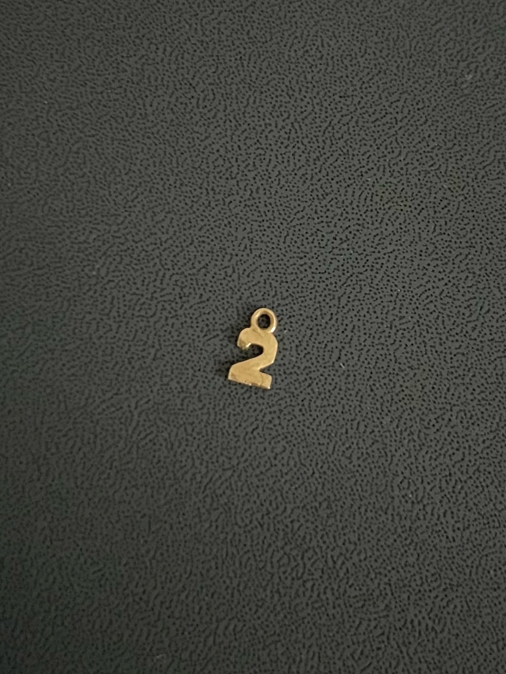 Anine Bing 14K Gold Number '2' Hoop Charm - Women’s Accessories